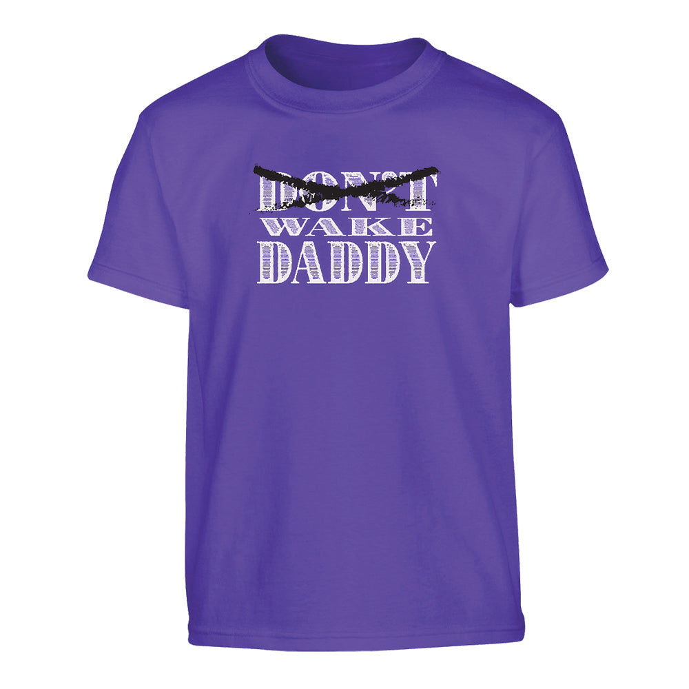 Kid's Don't Wake Daddy Purple T-Shirt