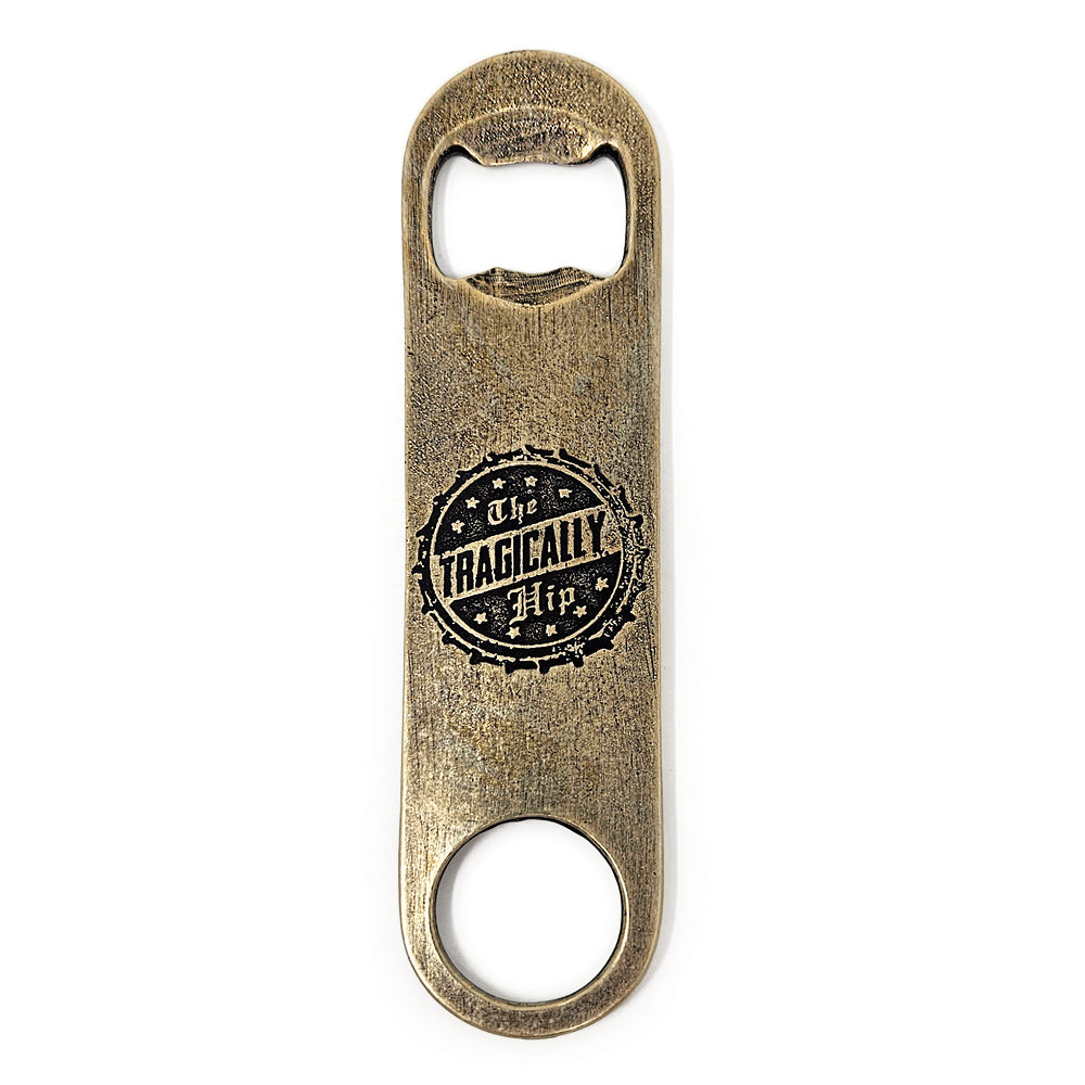 The Tragically Hip Brass Bottle Opener