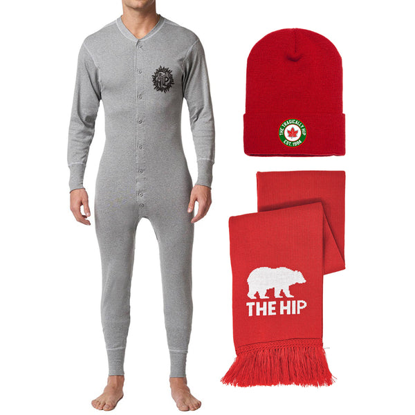 Holiday Onesie, Scarf & Toque Bundle