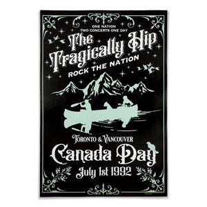 The Tragically Hip 1992 Reimagined GIG Poster
