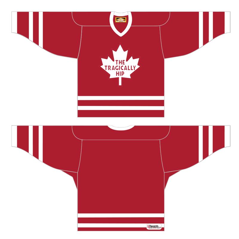 The Tragically Hip "Home" Hockey Jersey Re-issue